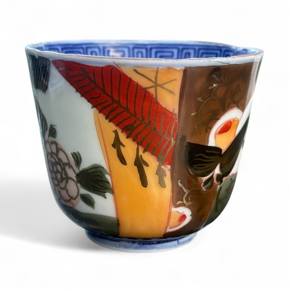 Antique Chinese Imiri Akae Enamel Porcelain Tea Sake Cup Arita Ware 19th Century - Picture 3 of 8